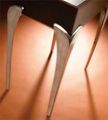 27-1 4 V-shaped Aluminum Coffee Table Leg Brushed 