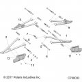 Polaris Ranger A-arm Weld Front Upper Left Titanium Metallic Genuine Oem Part 1022806-632 Qty 1
