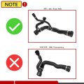A-premium Upper Radiator Coolant Hose Compatible With Bmw E60 525i 2004-2005 L6 2 5l 530i 3 0l Gas Sedan Automatic Transmission