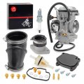Carburetor And Intake Manifold Boot 1996-2005 For Yamaha Wolverine 350 Yfm350fx Carb