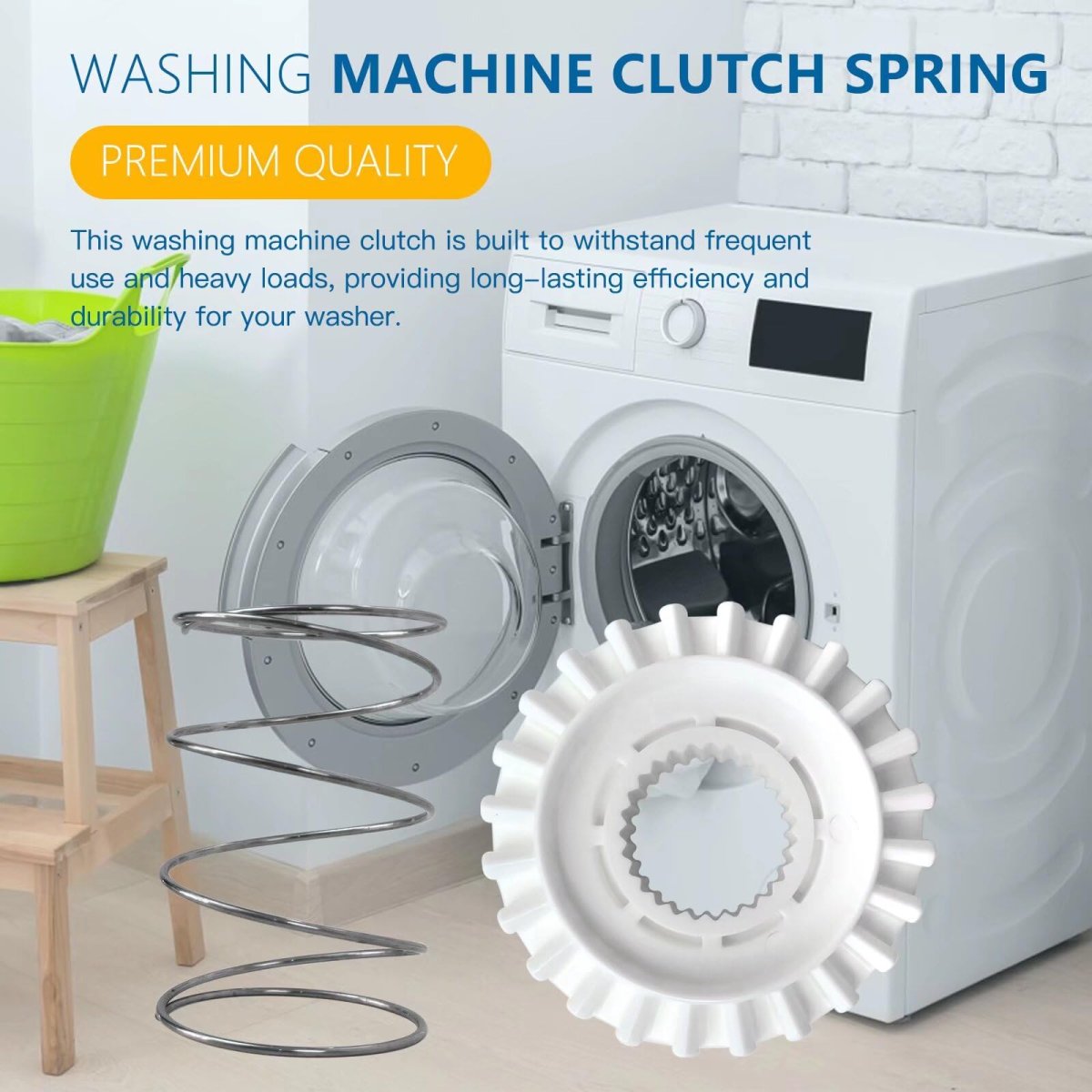 Wh05x24185 Washing Machine Clutch And Wh01x24434 Washer Spring Fit For Ge Gtw485asj5ws Gtw490acj5ws Gtw490acj5ww Gtw680bpl1dg
