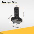40pcs M6x16mm T Slot Drop-in Bolt Carbon Steel Hammer Head Bolts Shape Stud Sliding Screw For European Standard 30 Series