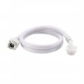 Automatic Washing Machine Inlet Hose Water Pipe Pvc 1m Bsp3 4 Washer Connector Explosion Proof White 