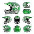 Youth Kids Dirt Bike Helmet Dot Approved Full Face Motocross Gear 4 In 1 Set With Goggles Gloves And Carry Bag Lightweight Abs