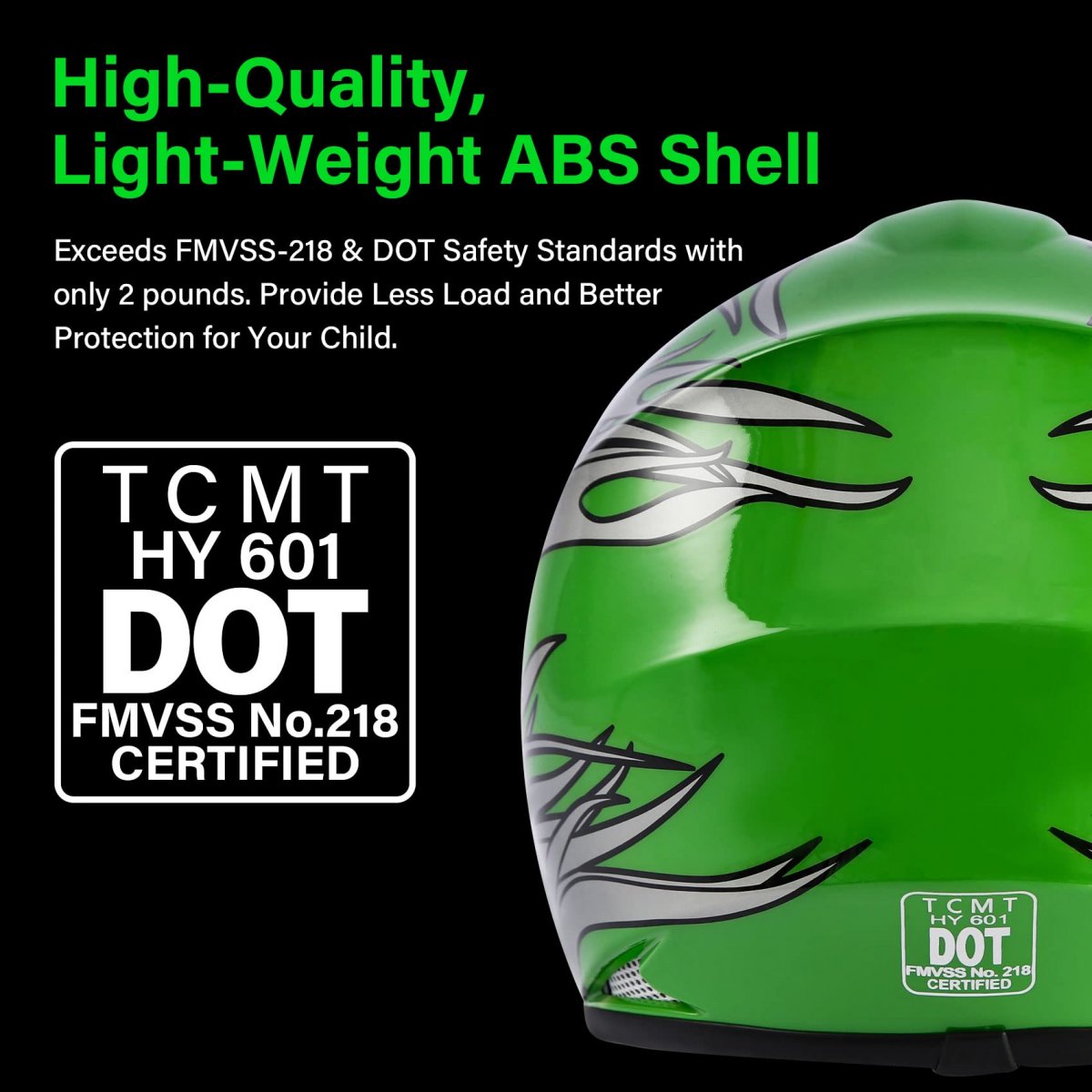 Youth Kids Dirt Bike Helmet Dot Approved Full Face Motocross Gear 4 In 1 Set With Goggles Gloves And Carry Bag Lightweight Abs