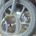 Uxcell 4pcs Tubeless Tire Valve Stem Extension Extenders Adapter Aluminum Alloy Universal For Motorcycle Car