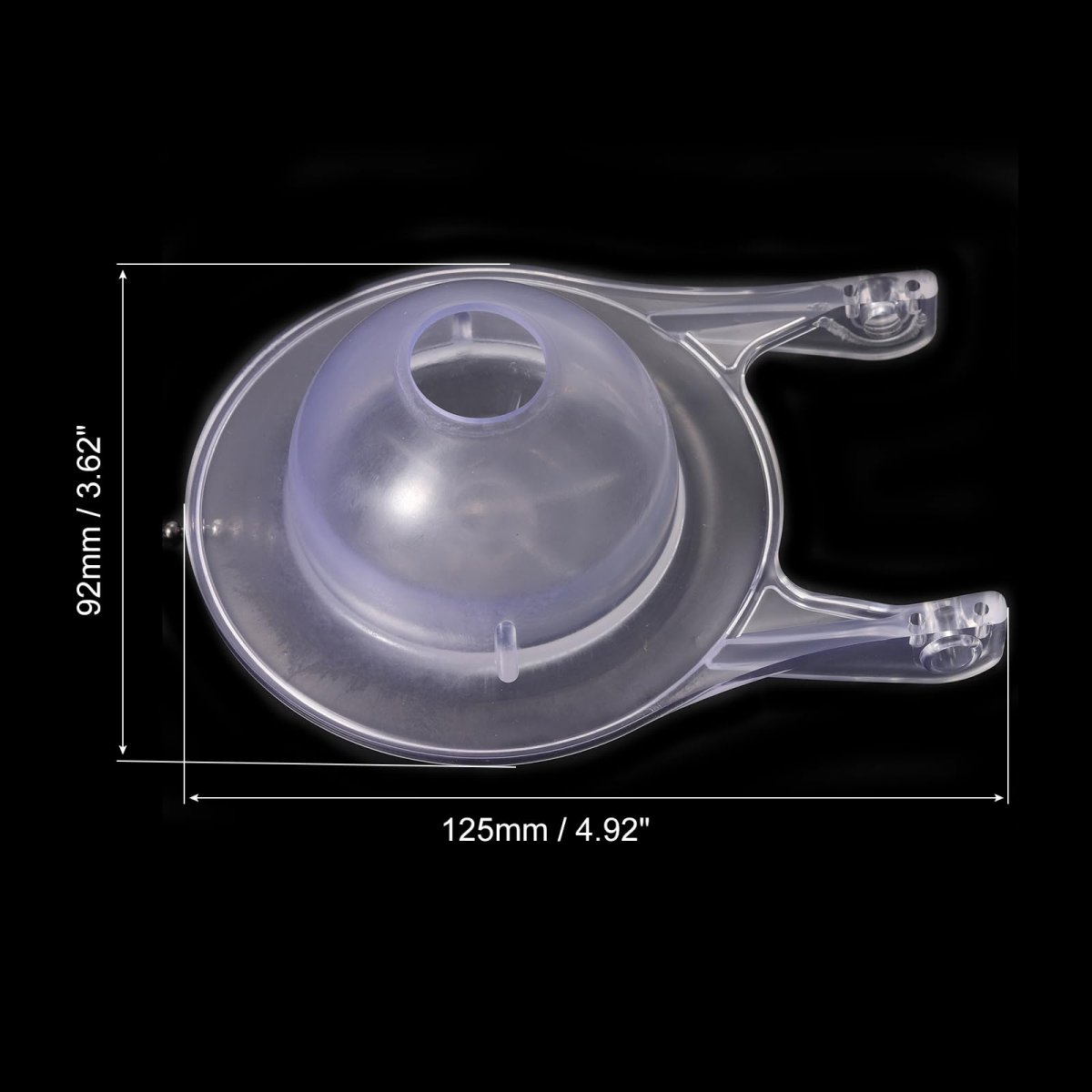 Toilet Stopper Flapper 2pcs Universal Replacement Fit 3 Flush Valve Leaking Transparent 4 92 X3 62