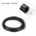 Uxcell Pneumatic Air Tubing 4mm Od X 2 5mm Id 25m 82ft Pu Polyurethane Compressor Hose Pipe Black