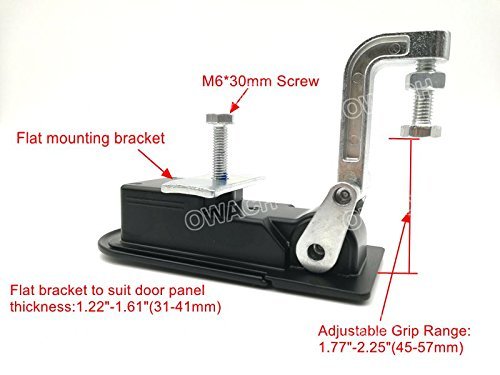 Rv Compartment Lock Trigger Latch Baggage Door With Key And Flat Bracket Adjustable Grip Range 1 77 In To 2 25 Replacement