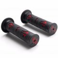 Httmt- 7 8 Both Side Universal Atvs Pwc Rubber Comfort Grips- Red Compatible With Motorcycle Hand Grips