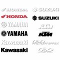 Factory Effex 19-94550 White 1 Die-cut Sticker 