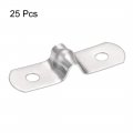 Uxcell 5mm 0 2 Rigid Pipe Strap Holes Tube Straps 201 Stainless Steel Tension Clip Clamp 25pcs