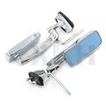 Xkh Group 2 X Cnc Machined Aluminum Anti-glare Glass Motorbike Rearview Mirrors 6mm Thread