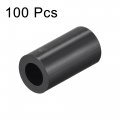 Uxcell Abs Round Spacer Washer Id 4 2mm Od 7mm L 15mm Plastic Standoff For 3d Printer Tv Wall Mounting Electrical Outlet Black