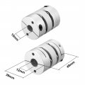 Uxcell 10mmx12mm Clamp Tight Motor Shaft 2 Diaphragm Coupling Coupler L49xd39
