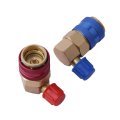 Ocestore Replace R134a Adapter 2pcs Air Conditioning Manifold Freon Quick Connectors R134a System Port Qc15 Ac Connector Hvac 