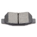 D374 D373 Front And Rear Disc Brake Pad Set With Hardware For Honda Civic 1988 1989 Ceramic Semi Metal Pads