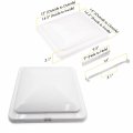 Httmt- 2pcs White 14 X Replacement Impact-resistant Motorhome Rv Roof Vent Lid Cover Camper Trailer Ventline P N Et-car-fix018