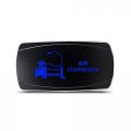 Ch4x4 Rocker Switch Air Compressor Symbol Horizontal Blue Led