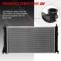Dpi 13220 Factory Style 1-row Cooling Radiator Compatible With Mazda 5 2 5l L4 At Mt 2012-2017 Aluminum Core
