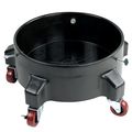 Grit Guard Bucket Dolly With 5 Wheels And 2 Locking Casters Black For Easy Car Washing 
