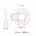 Caltric Non O-ring Drive Chain And Sprockets Kit Compatible With Polaris Magnum 425 2x4 4x4 1995 1996 1997 1998