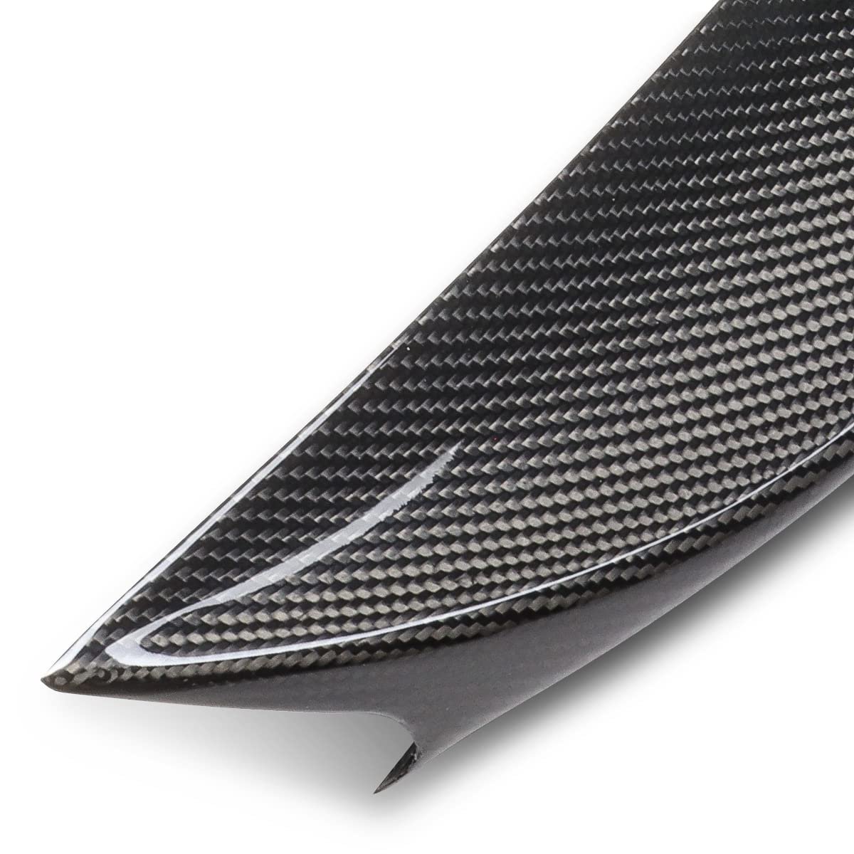P-type Rear Car Trunk Lid Spoiler For Honda Civic Sedan 2016-2021 Glossy Black Carbon Fiber