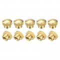 Brass Knurled Thumb Nuts M6x1mm Round Stepped Knobs Fasteners For 3d Printer Electronic Equipment 24pcs 