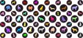Stickertalk Dog Camera Dots Vinyl Sticker 1 Sheet Of 32 Stickers At 0 25 Inches Diameter 21 375 