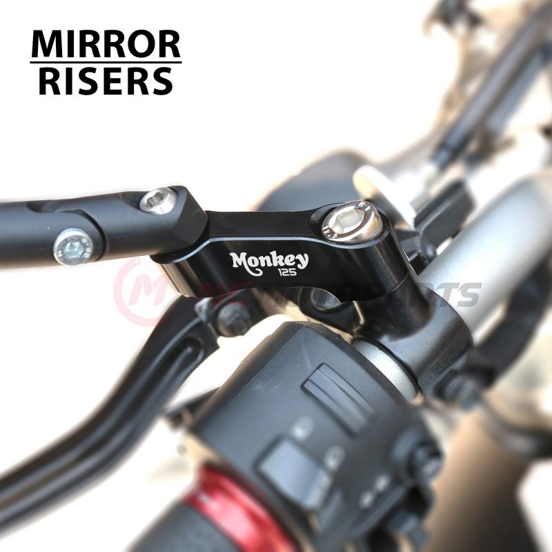 Mc Motoparts Monkey 125 10mm M10 Cnc Mirror Risers Adapters For 2018 2019 2020