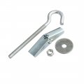 Uxcell 10pcs M5x90mm Carbong Steel Toggle Anchor Eye Screw Hook Washer Nut Assortment