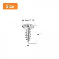 Uxcell 6x3 8 Flat Head Sheet Metal Screws 50pcs Phillips Drive Wood 304 Stainless Steel Self Tapping