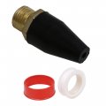 Cnbtr Rubber Air Nozzle Tip 1 8 Mnpt With Thread Sealing Tape For Automotive Car 