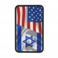 America Flag And Israel Flags 4 Auto Center Console Pad Car Armrest Seat Box Cover Protector Universal Fit For Most Cars 