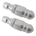 D 2 Pack Pressure Washer Sewer Jetter Nozzle With Stainless Steel Mini Compact Jet Pressure Drain Hose 1 4 Quickly Connector