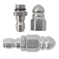 D 2 Pack Pressure Washer Sewer Jetter Nozzle With Stainless Steel Mini Compact Jet Pressure Drain Hose 1 4 Quickly Connector