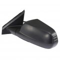 Ocpty Black Left Side Mirror Fit For 2007-2011 Honda Cr-v Textured Glass Manual Fold Non-heated
