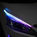 Rgb Led Drl Switchback Strips 24 In Sequential Flashing Turn Signal Lights Waterproof Daytime Running Light Strip For Truck Suv 