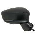 Spieg Passenger Side Mirror For 2017-2018 Mazda 3 Power Adjustment Non-heated Glass Manual Folding Turn Signal Light Black 5 