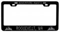 Roosevelt Washington Laser Etched Vanity Black Metal License Plate Frame 