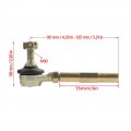 Tdoro 10mm Steering Tie Rod End Ball Joint For Atv Quad Go Kart 4-wheeler Bike 110cc 125cc 2pcs