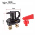 Uxcell 60v 200a Battery Isolator Disconnect Cut Off Power Kill Switch With Removable Key For Marine Car Boat Rv Atv Vehicles