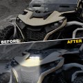 Hood Scoop Spotlight For Can-am Maverick R Led Accent Auxiliary Driving Spot Light Can Am Max X Rs 2024 Models Accessories