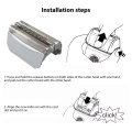 Vicue Foil Cutter Series 51s Replacement Head For Braun 5 590cc 8595 8985 8975 8991 Silver W Plastic Sealed Packaging