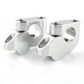 7 8 22mm Motorcycle Atv Dirt Bike Motocross Handlebar Risers With Clamps Fit For Grom Msx125 Crf250l Klr650 Z125 Drz 400 S Fz1 