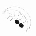 Keenso Custom Car Racing Hood Pin Appearance Kit Easy Installation For Auto Enthusiasts 2pcs Black