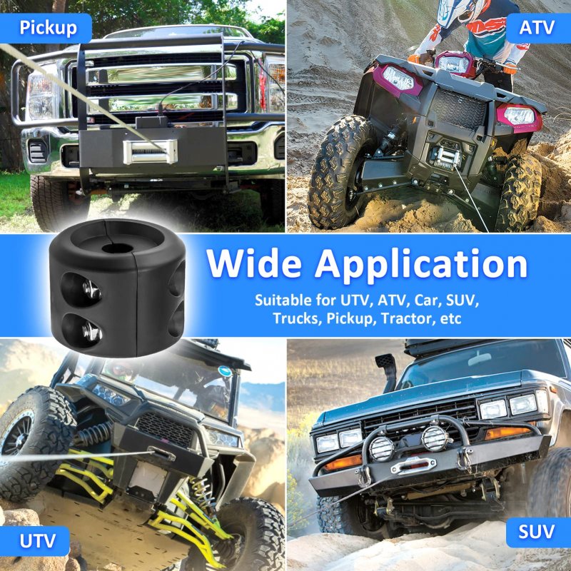 Wsays Winch Cable Hook Stopper For Trucks Jeeps Atv Utv Orv Trailers Sport-utility Vehicles