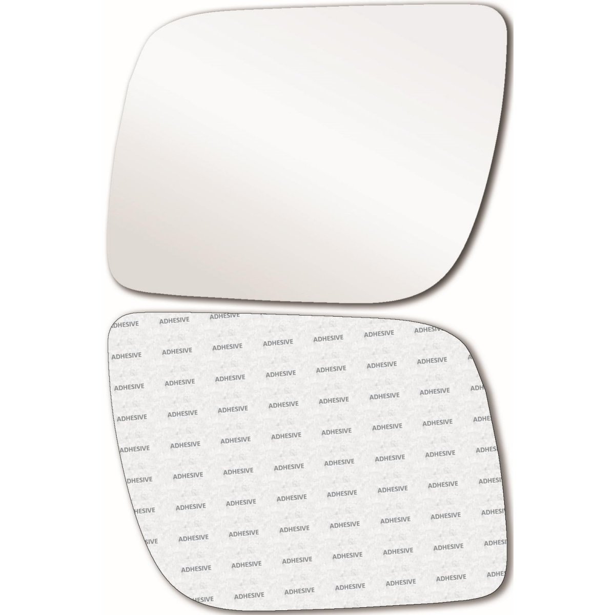 Mirror Glass For 2011 2019 Ford Explorer Driver Side Left Lh 8 In Diagonal With Full Size Adhesive Flat Trapezoid Shape