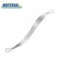 X Autohaux Universal Tinned Copper Engine Ground Strap Wire 7 87 X 8mm Rings Terminal For Car 3 Pcs