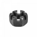 Uxcell M14x2mm Hexagon Slotted Nut Grade 4 8 Carbon Steel Hex Castle Nuts Black 5pcs